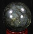 Flashy Labradorite Sphere - Great Color Play #37105-2
